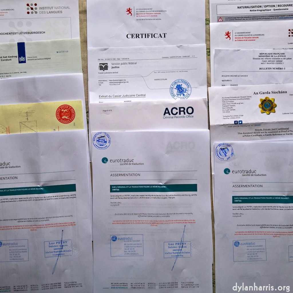 image: lots of filled&ndash;in forms