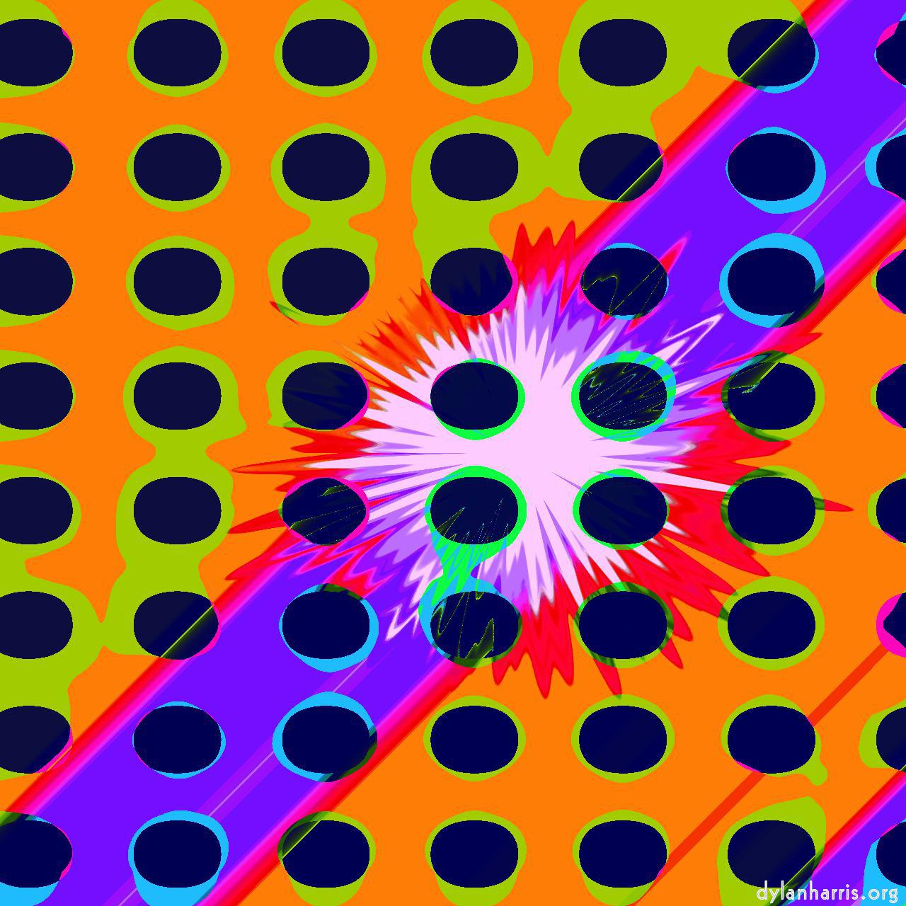 image: op art 1 :: colour&nbsp;burst&nbsp;grid
