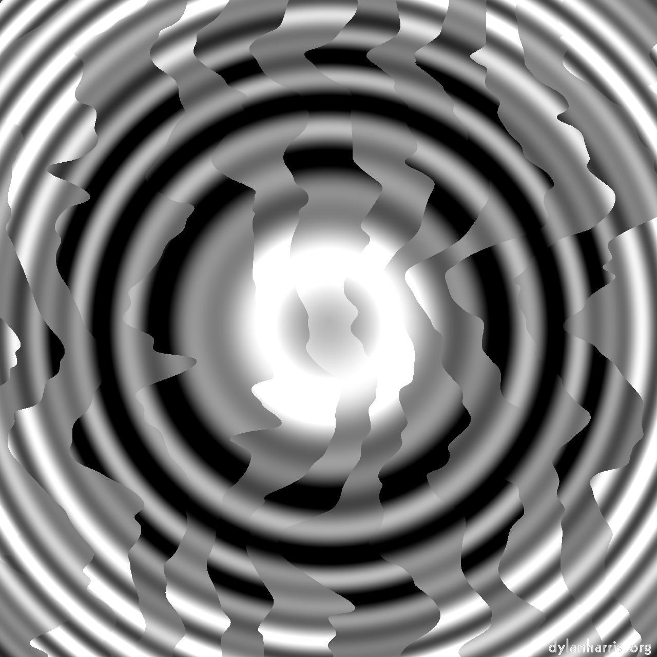 image: pen modulation 2 :: waves&nbsp;intersecting&nbsp;2&nbsp;circles