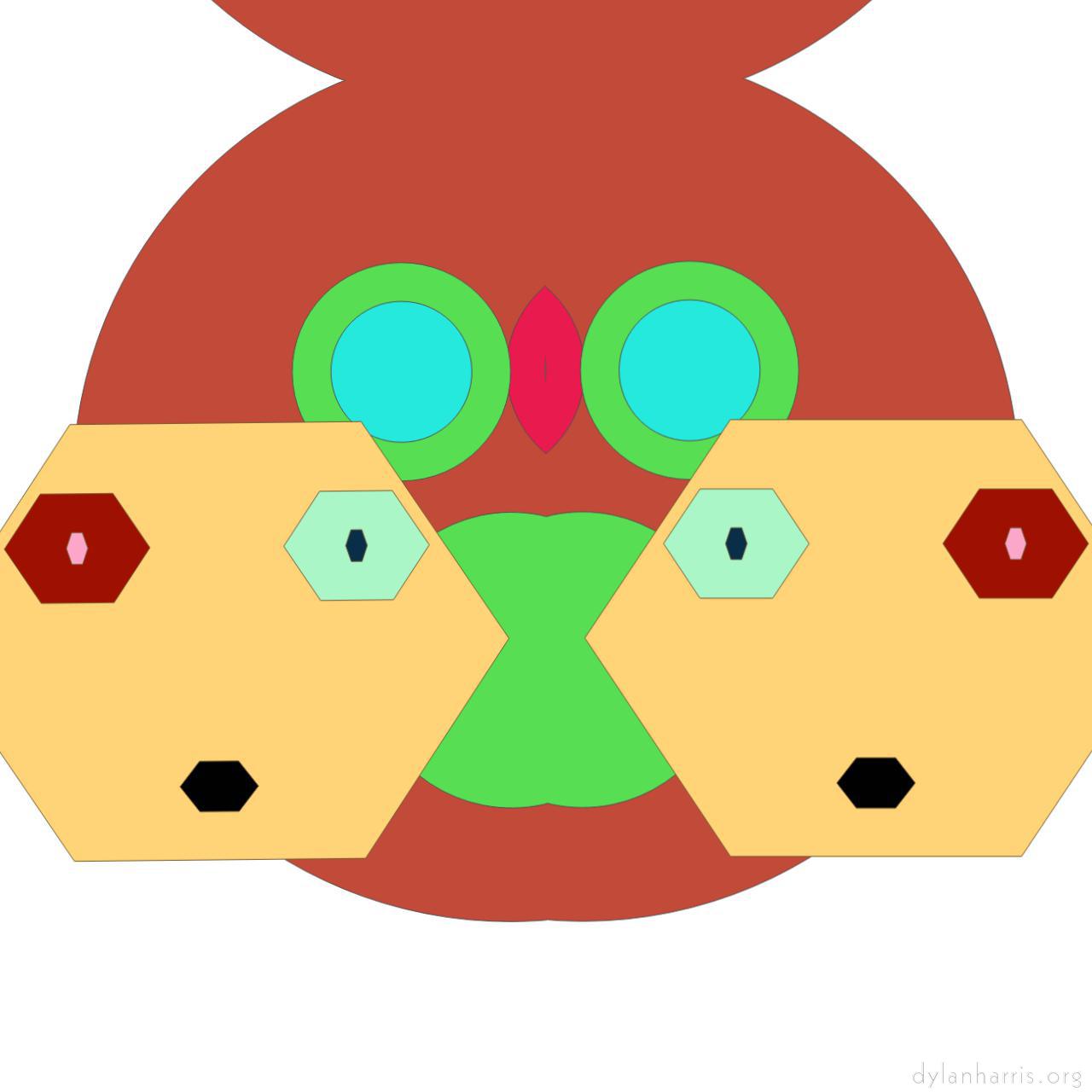 image: cartoon characters and shapes :: bird&nbsp;cheeks