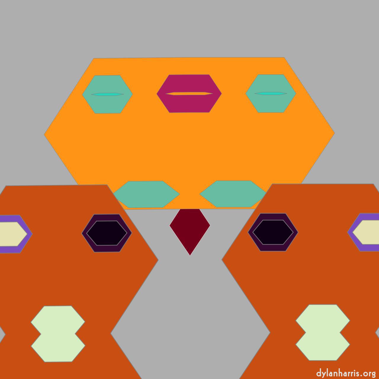 image: cartoon characters and shapes :: orange&nbsp;peel