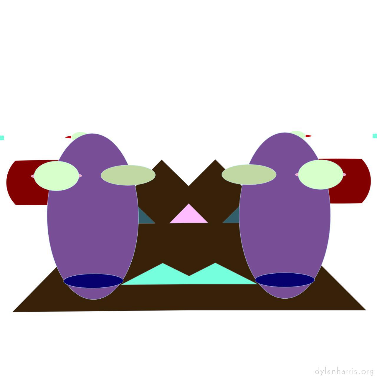 image: cartoon characters and shapes :: purple&nbsp;cows