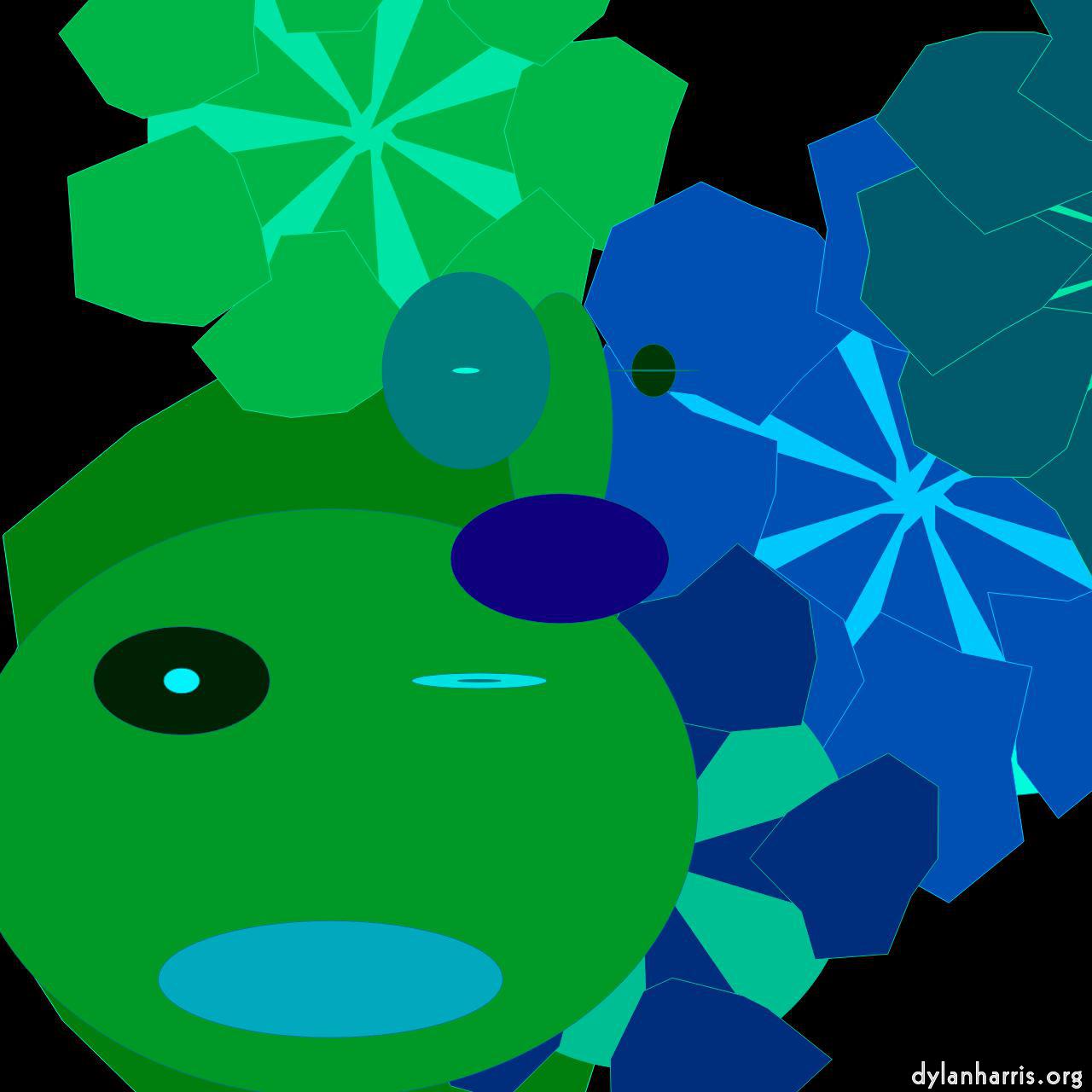 image: cartoon characters with background :: tropical&nbsp;3