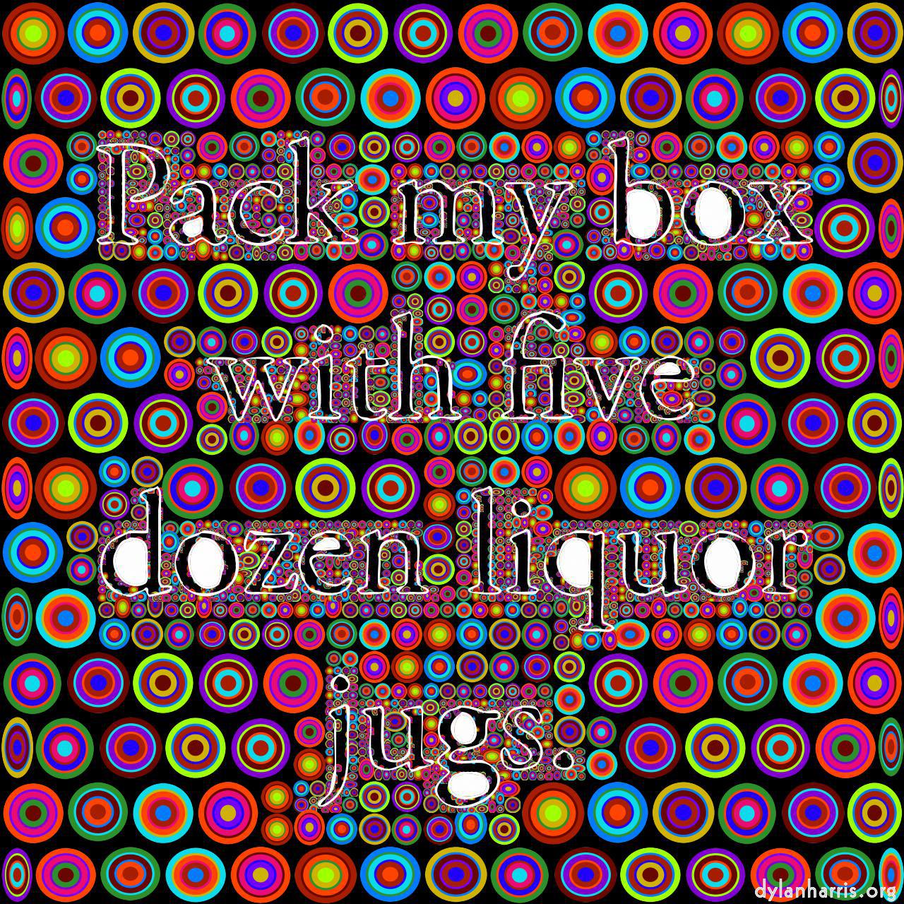 image: mosaic and tiling :: circles&nbsp;on&nbsp;black&nbsp;background