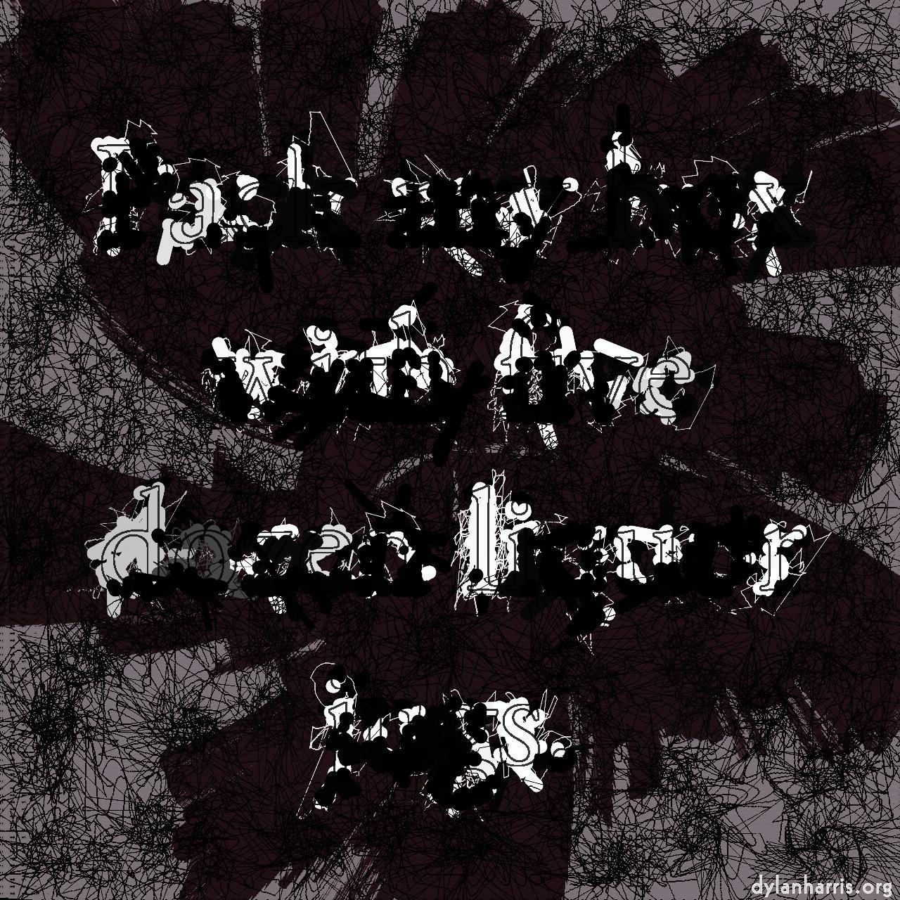 grunge chopped mutilated warped :: ink&nbsp;splat