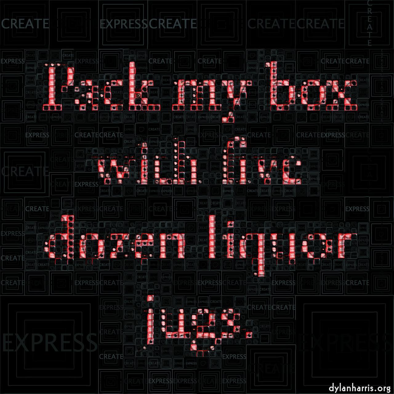 image: mosaic :: text&nbsp;banded