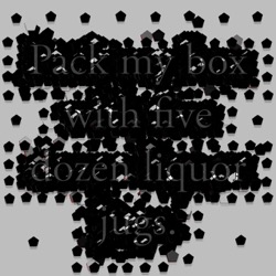 image from mosaic scatters for white background images