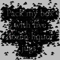 image from mosaic scatters for white background images