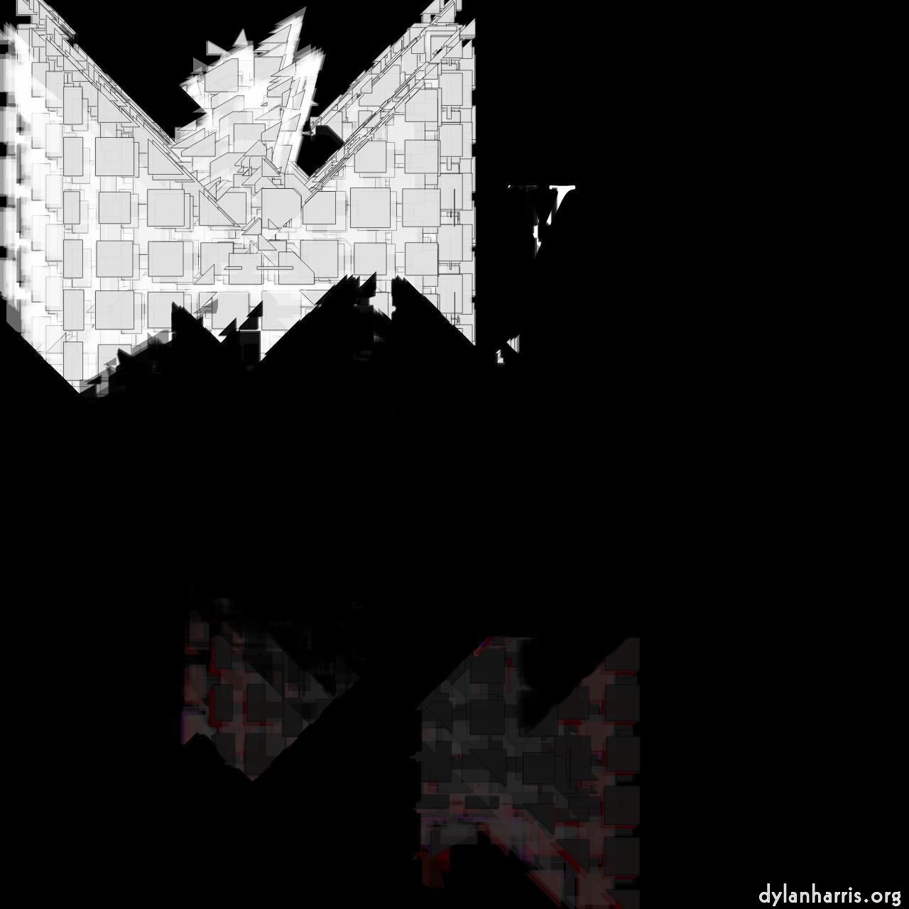 Image: abstract shapes - vector :: fractured&nbsp;triangle