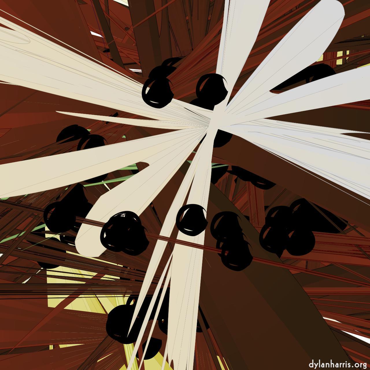 Image: abstract shapes - vector :: fronds&nbsp;and&nbsp;dots