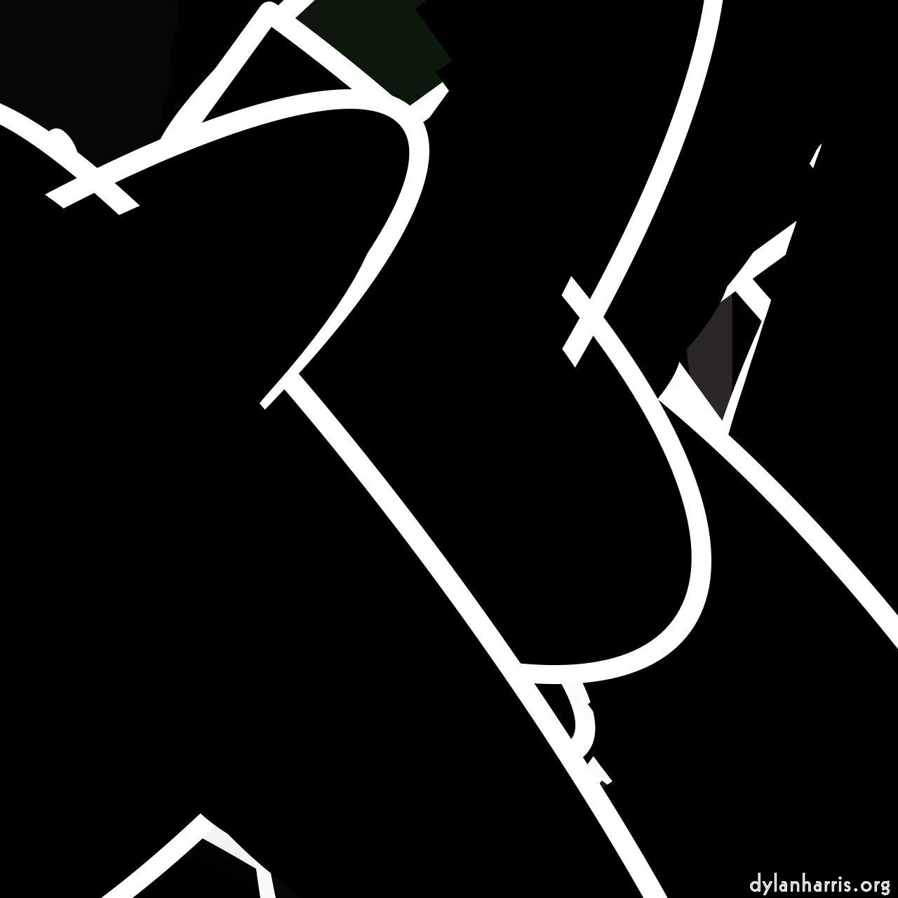 Image: abstract shapes - vector :: wings&nbsp;white&nbsp;outline