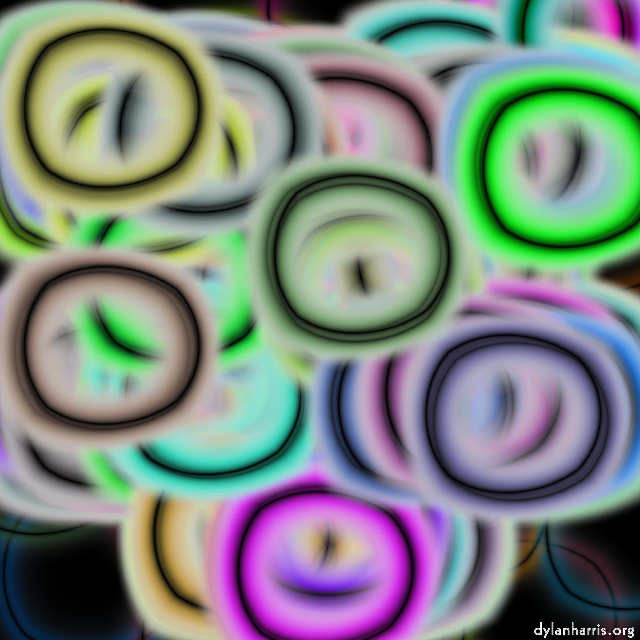 Image: abstract styles - vector raster :: diffuse&nbsp;circles