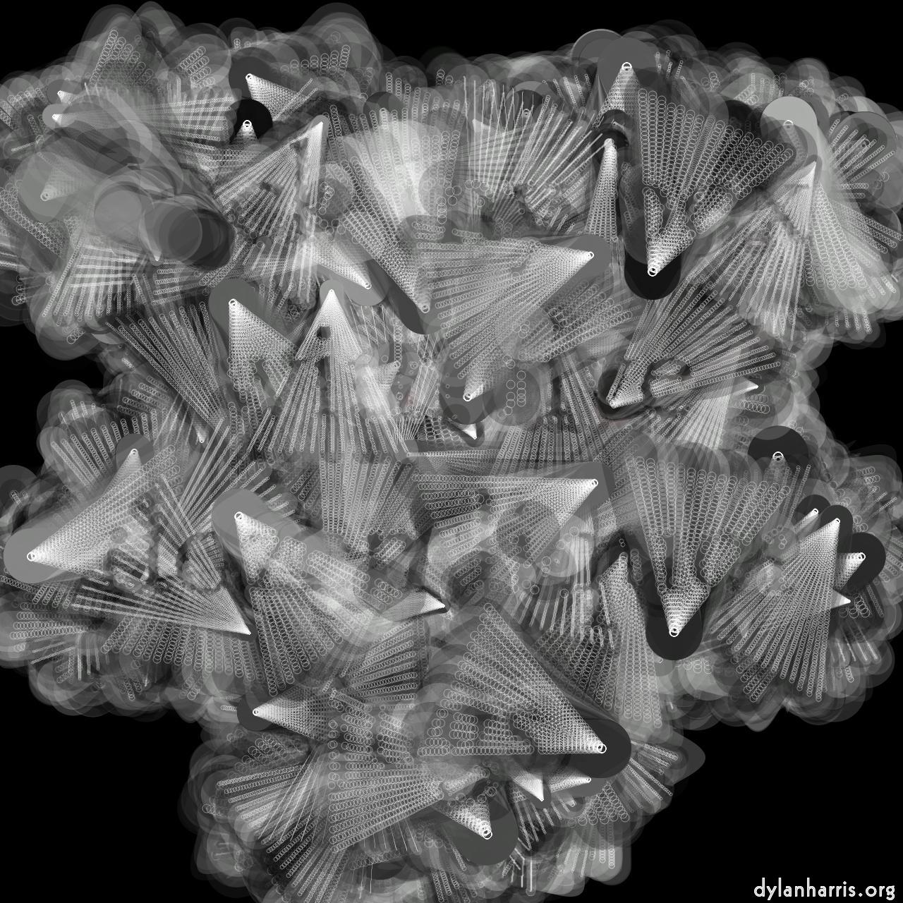 Image: abstract styles - vector raster :: fossils