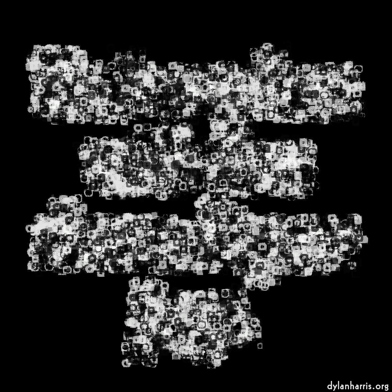 Image: abstract styles - vector raster :: squares&nbsp;with&nbsp;cones