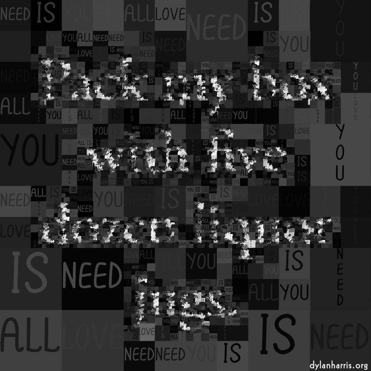 image: general examples :: mosaic&mdash;text&nbsp;and&nbsp;paint