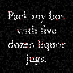 image: image from mosaic tiling and half tones