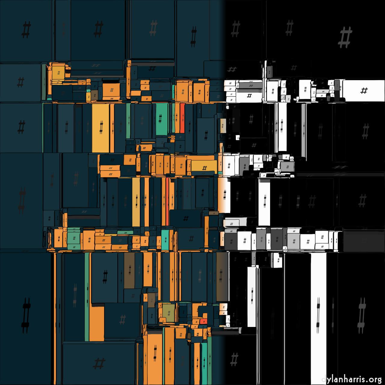 Image: mosaic - vector (can adjust manually) :: text&nbsp;blocks&nbsp;palettised