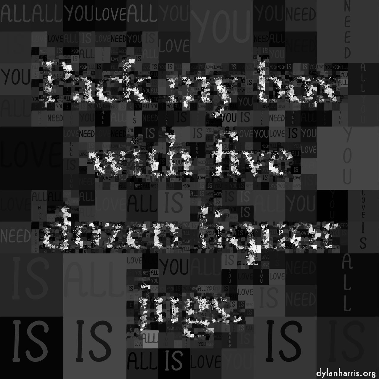 image: mosaic with text :: text&nbsp;bidir&nbsp;hatch