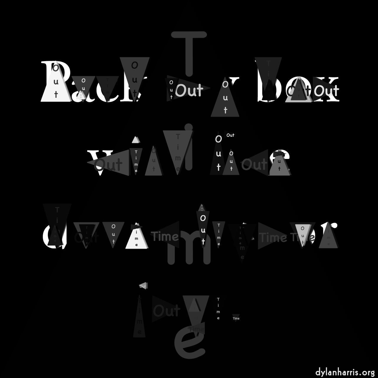 image: mosaic with text :: text&nbsp;big&nbsp;cell&nbsp;triangle