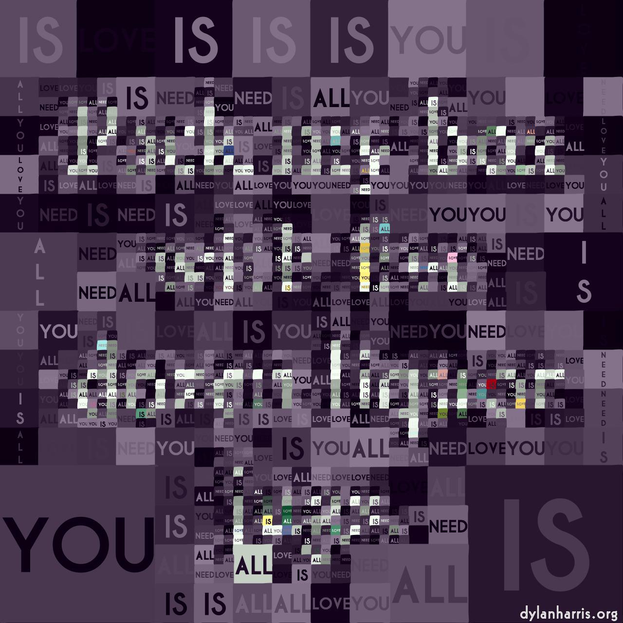 image: mosaic with text :: text&nbsp;flat&nbsp;vector&nbsp;colour&nbsp;palette