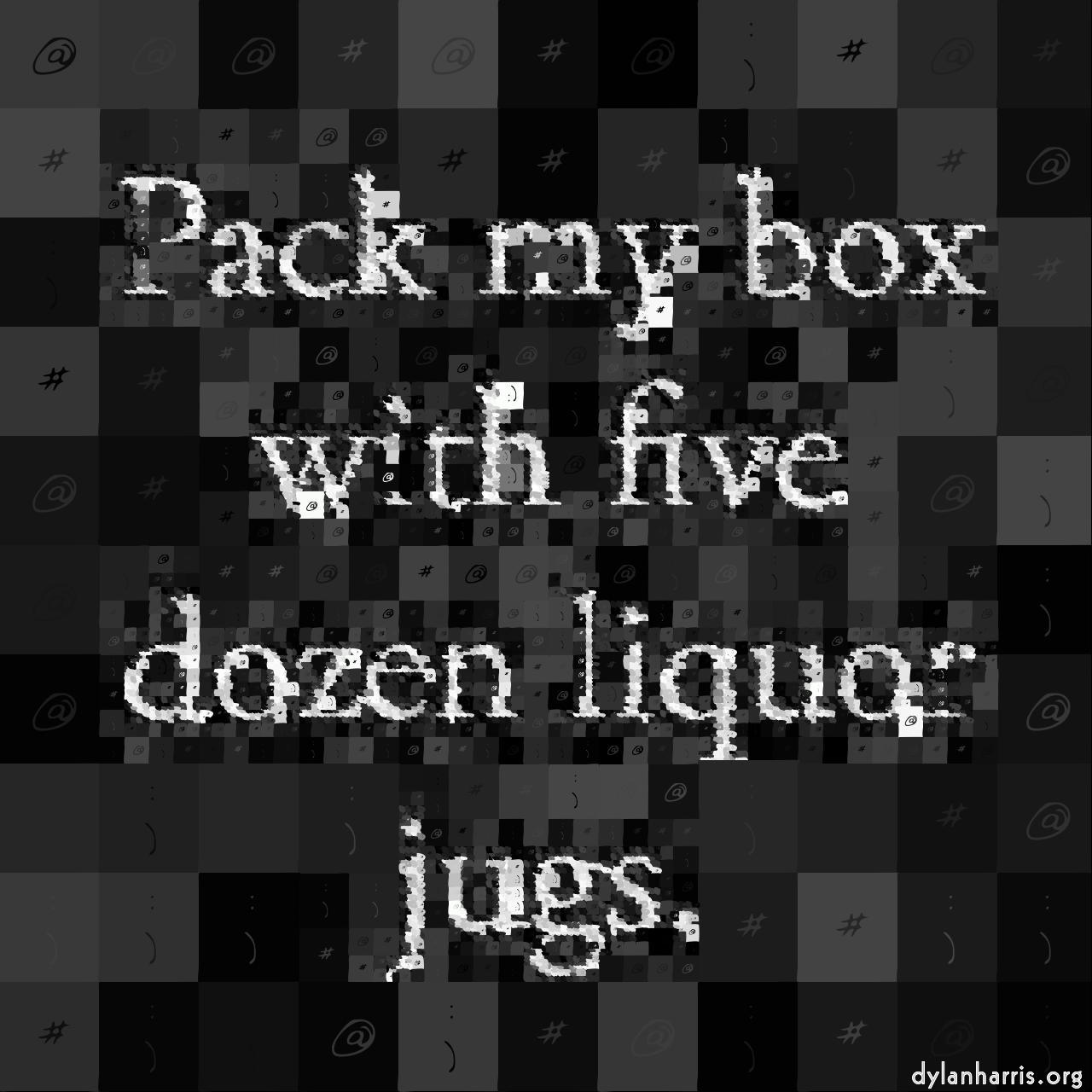 image: mosaic with text :: text&nbsp;flat&nbsp;vector&nbsp;tighter