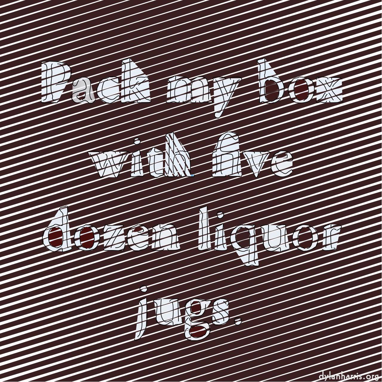 Image: line screens - blocks prints :: four&nbsp;square&nbsp;palettise&nbsp;thick&nbsp;taper