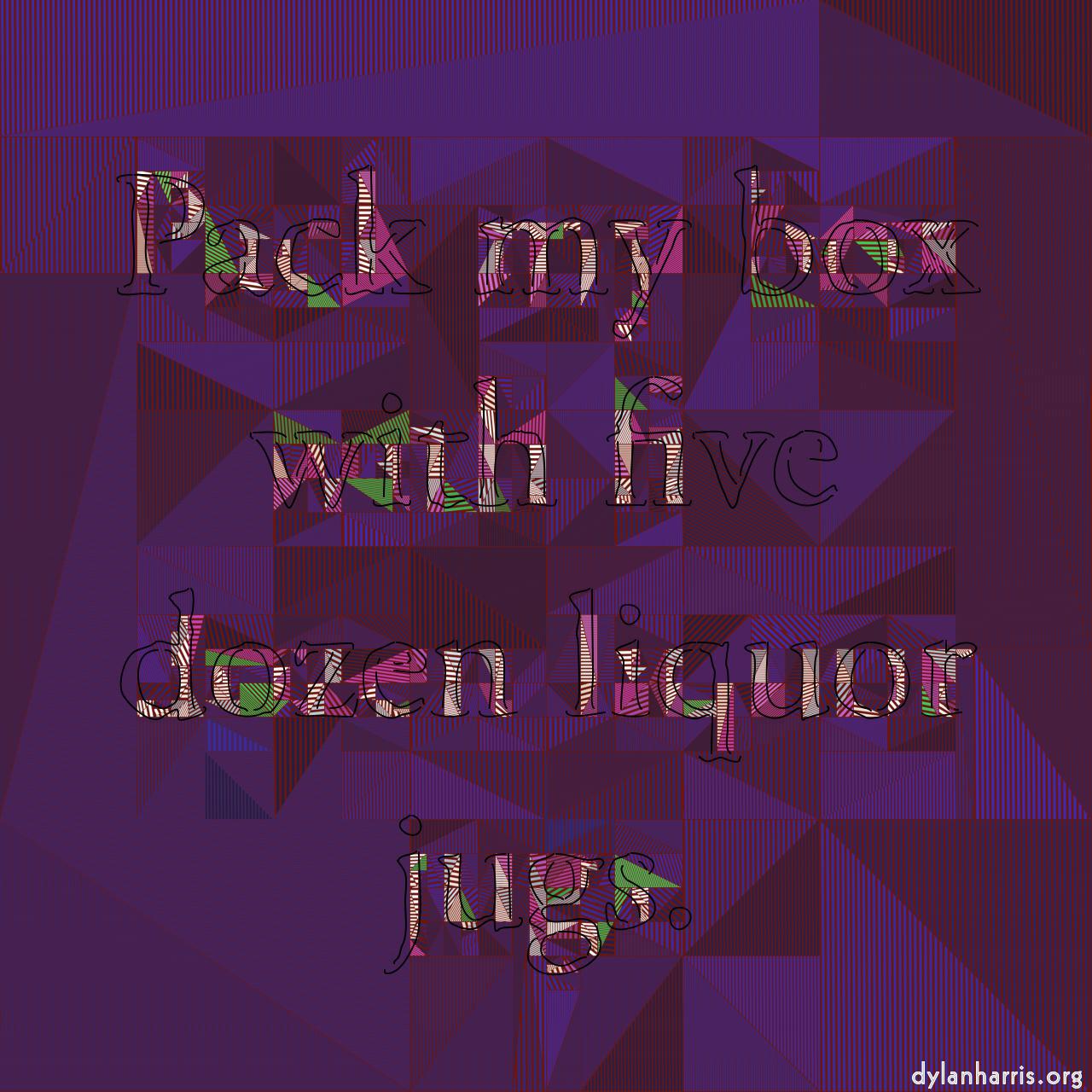 Image: line screens - blocks prints :: triangular&nbsp;block&nbsp;bars&nbsp;palettise&nbsp;with&nbsp;source&nbsp;colour&nbsp;background