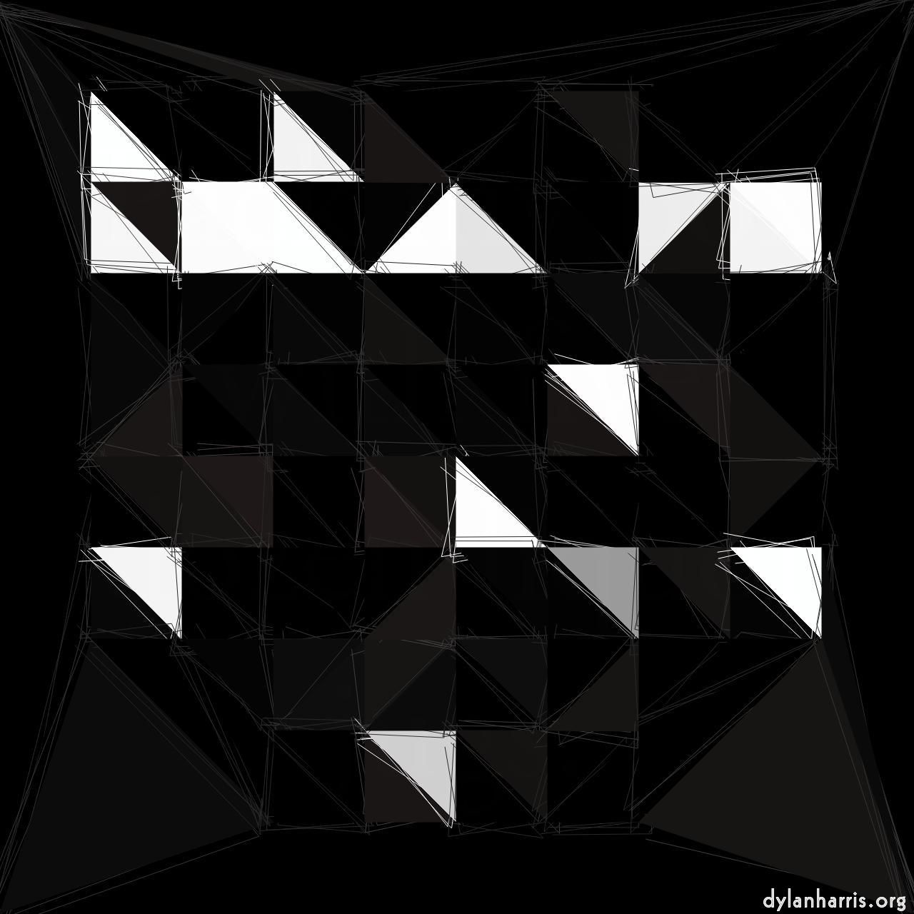 Image: triangular abstract :: block&nbsp;scribble