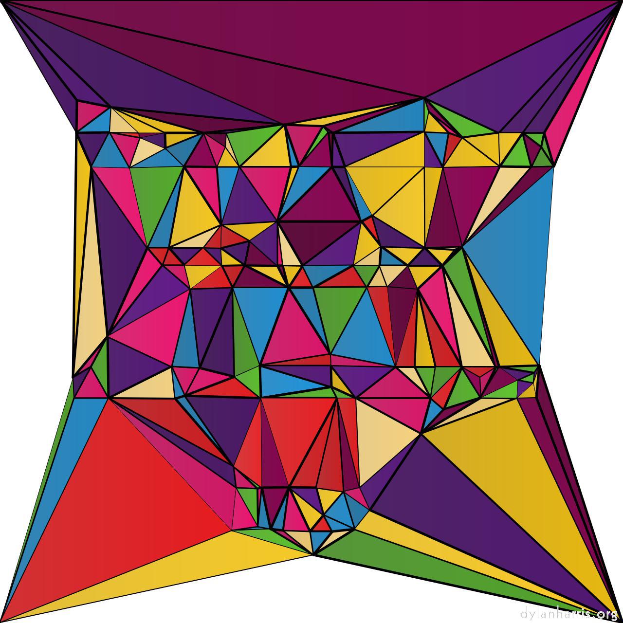 Image: triangular abstract :: strained&nbsp;glass