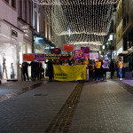 A protest in winter light photoset