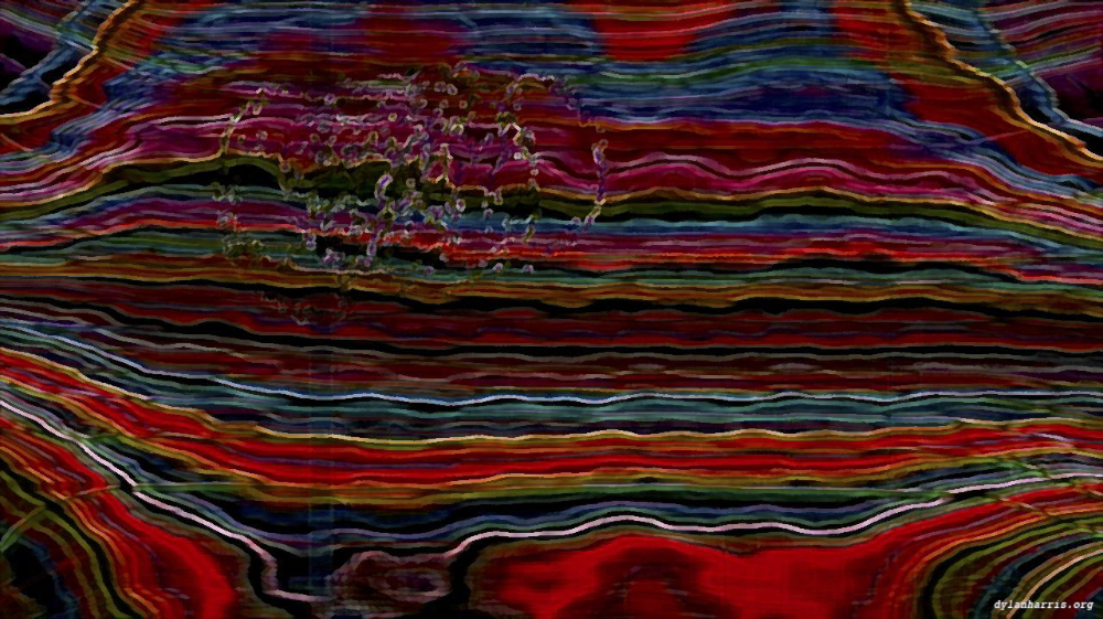 Image 'reflets &mdash; paint action sequence &mdash; abstraction animation 1 2'.