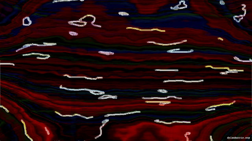 Image 'reflets &mdash; paint action sequence &mdash; abstraction animation 1 5'.