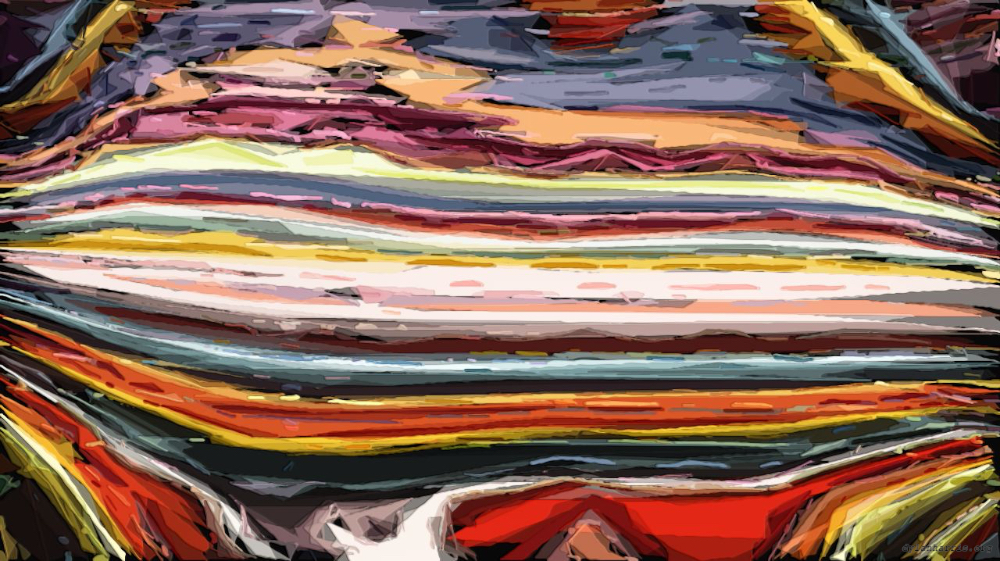 Image 'reflets &mdash; paint action sequence &mdash; abstract 1'.