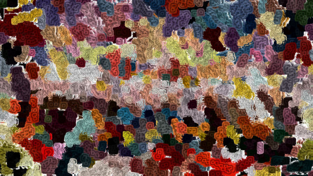 Image 'reflets &mdash; paint action sequence &mdash; abstract 2'.