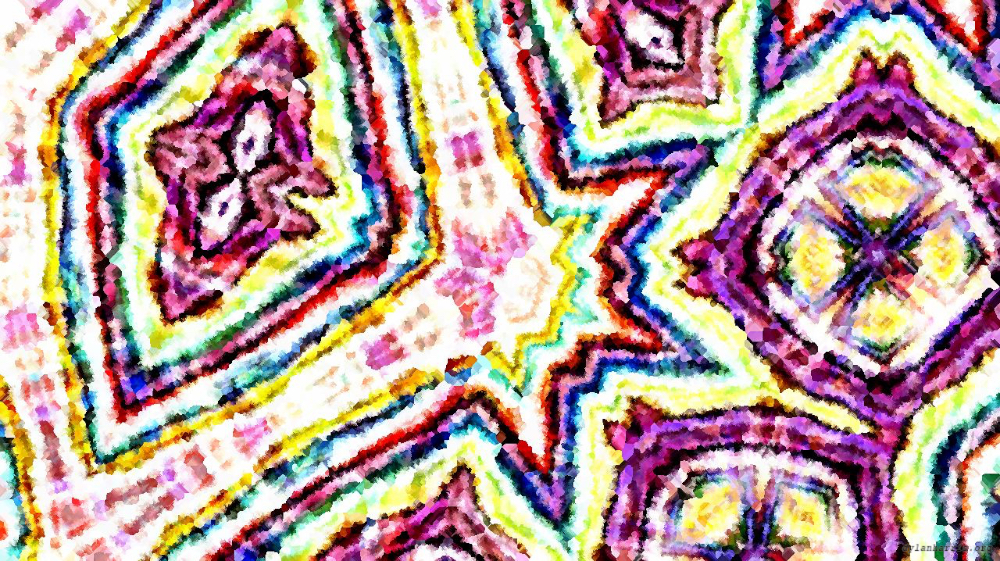 Image 'reflets &mdash; paint action sequence &mdash; abstract 6'.