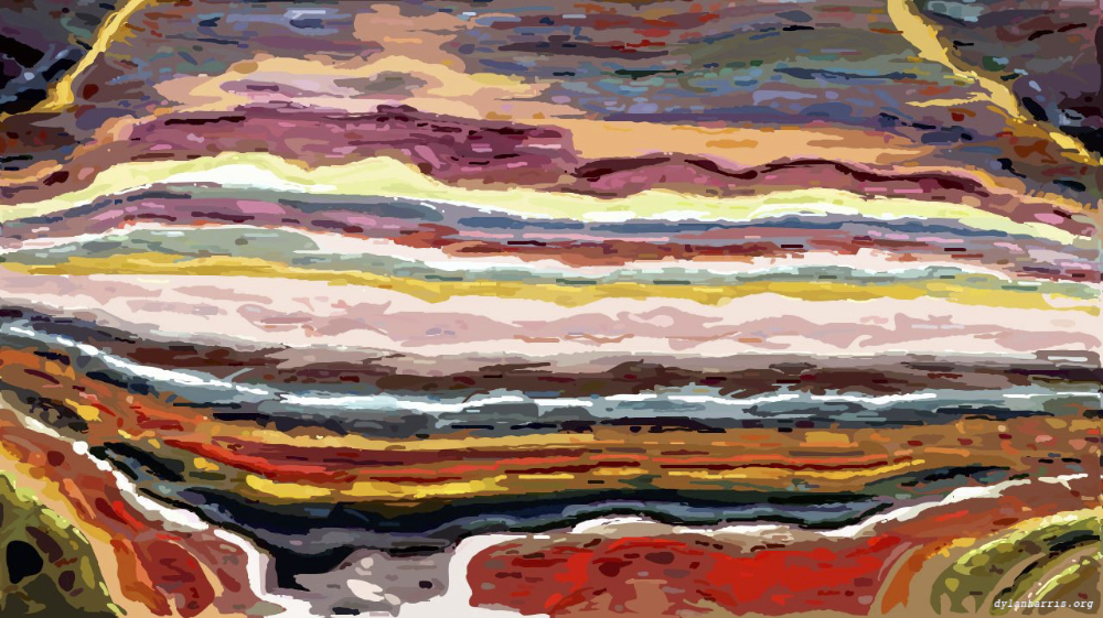 Image 'reflets &mdash; paint action sequence &mdash; abstraction 1 2'.