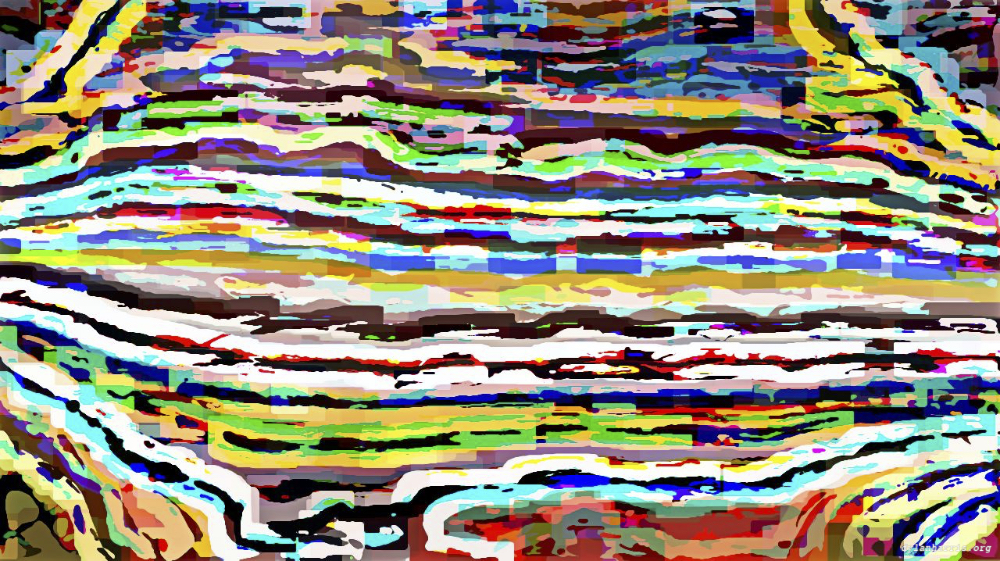 Image 'reflets &mdash; paint action sequence &mdash; abstraction 1 3'.