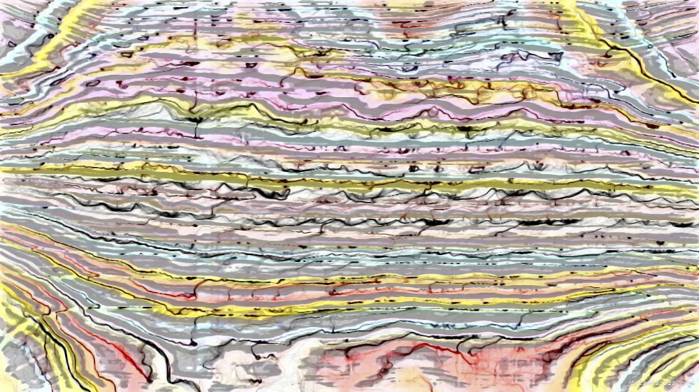 Image 'reflets &mdash; paint action sequence &mdash; abstraction 1 5'.