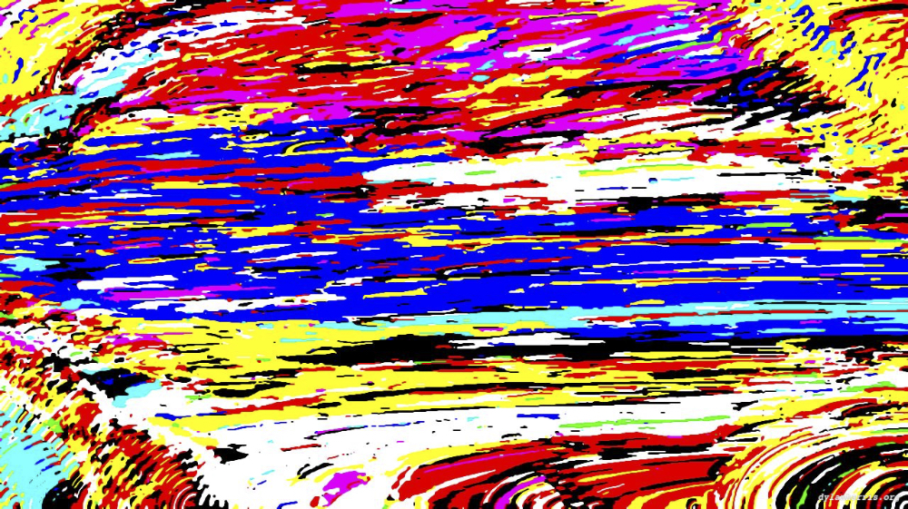 Image 'reflets &mdash; paint action sequence &mdash; abstraction 1 1'.