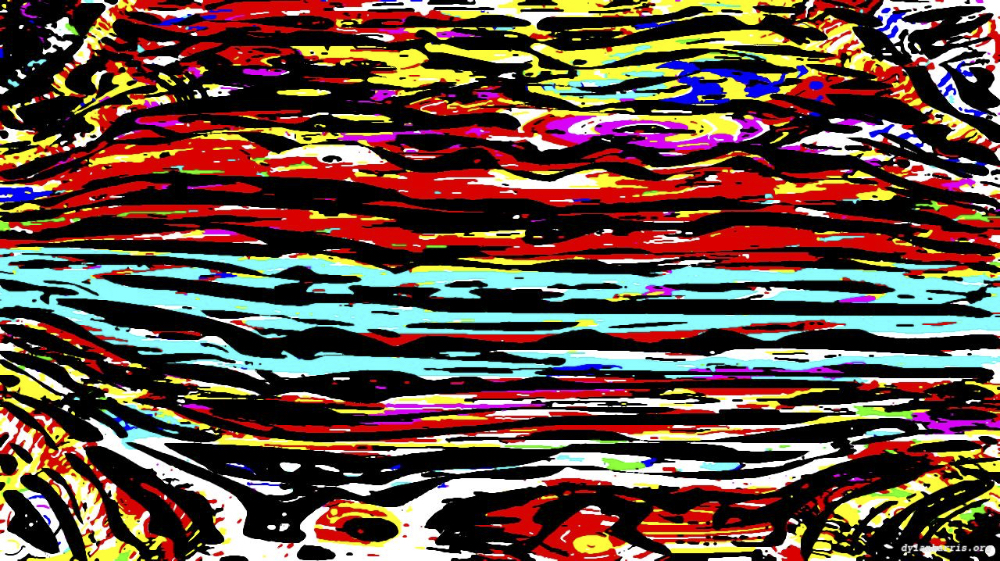 Image 'reflets &mdash; paint action sequence &mdash; abstraction 1 3'.