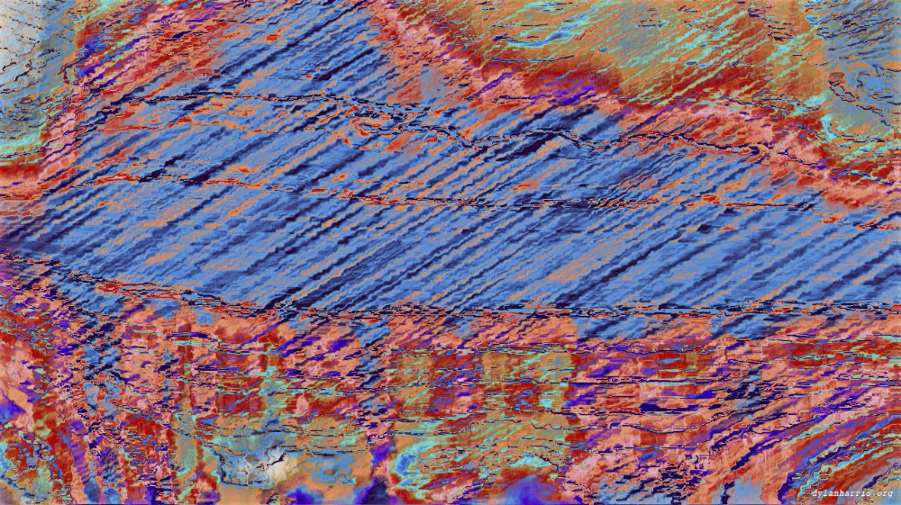 Image 'reflets &mdash; paint action sequence &mdash; abstraction 1 7'.