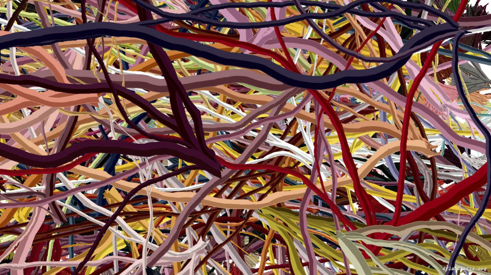 Image 'reflets &mdash; paint action sequence &mdash; abstraction extreme 3'.