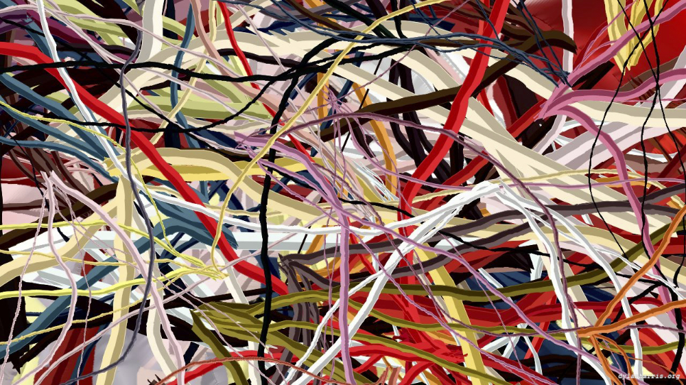 Image 'reflets &mdash; paint action sequence &mdash; abstraction extreme 4'.