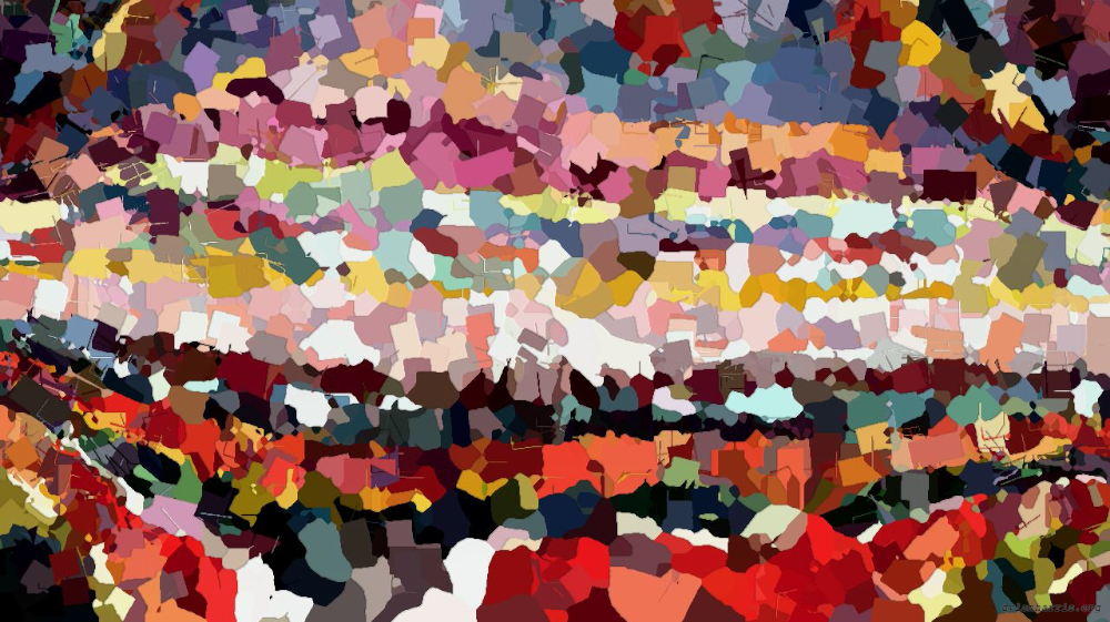 Image 'reflets &mdash; paint action sequence &mdash; abstract representation 1 1'.