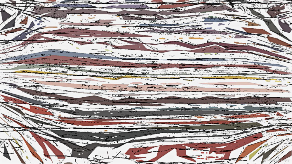 Image 'reflets &mdash; paint action sequence &mdash; abstraction sketches 1'.