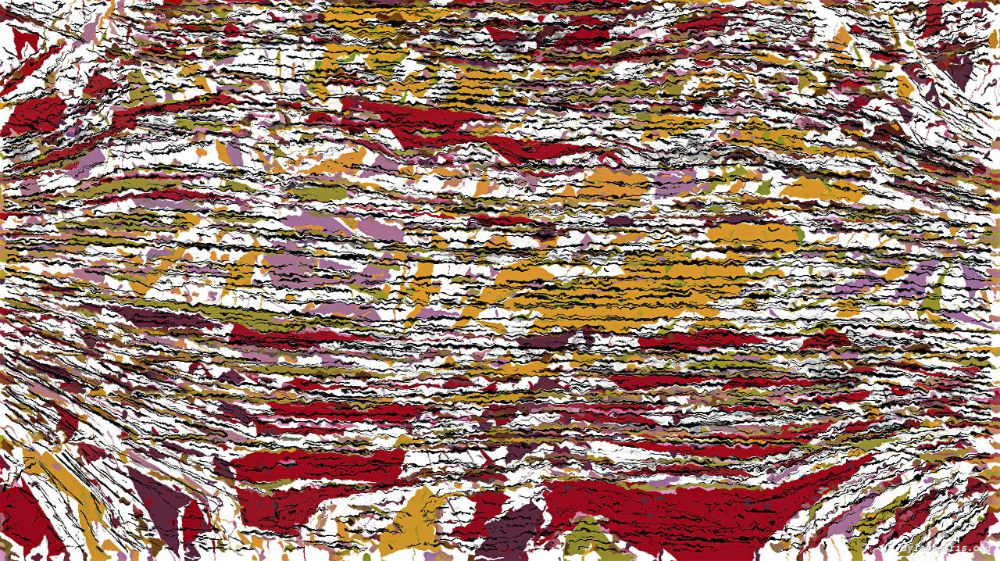 Image 'reflets &mdash; paint action sequence &mdash; abstraction sketches 1 2'.