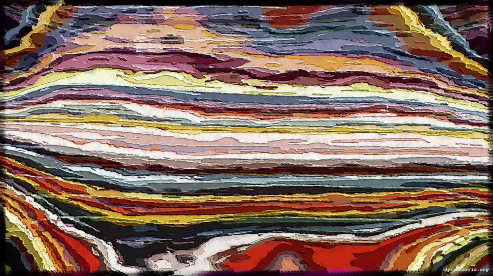 Image 'reflets &mdash; paint action sequence &mdash; abstraction sketches 1 3'.