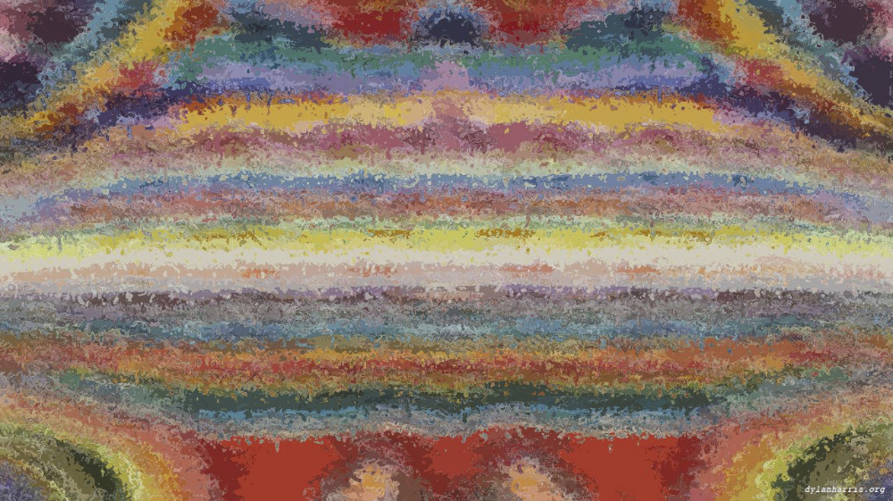 Image 'reflets &mdash; paint action sequence &mdash; abstraction sketches 1 4'.