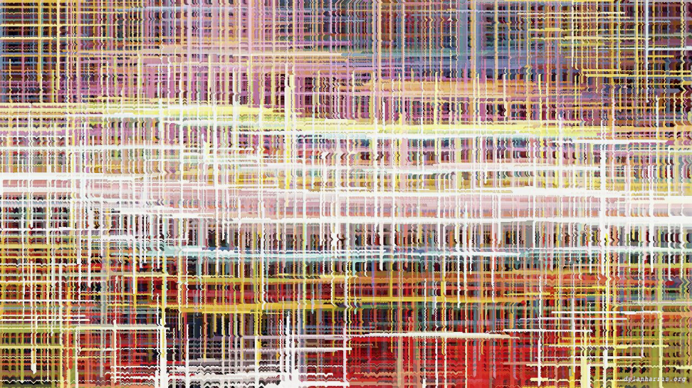 Image 'reflets &mdash; paint action sequence &mdash; abstraction sketches 1 6'.