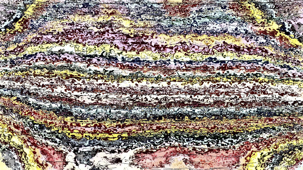 Image 'reflets &mdash; paint action sequence &mdash; abstraction sketches 3'.